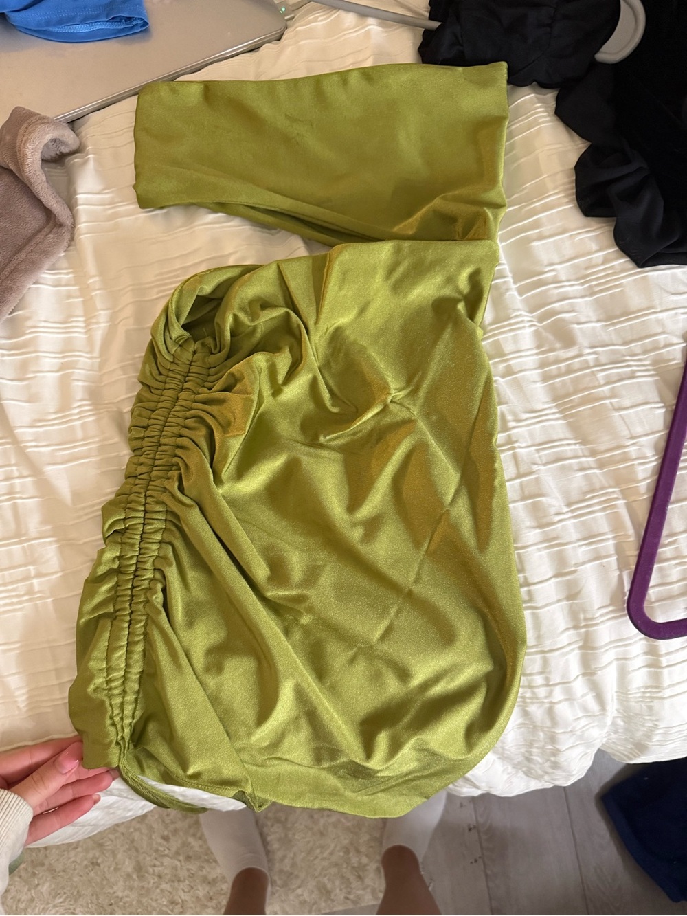Edikted Olive Green Mini Dress